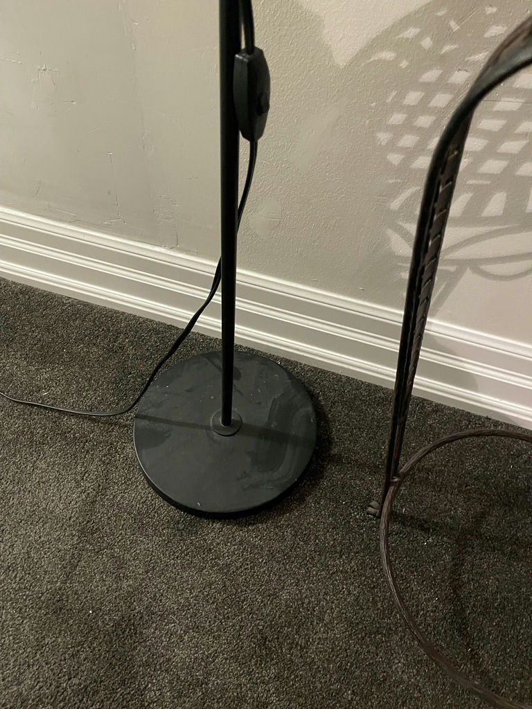 Floor Lamp, Metal Plant Stand, and Decorative Pillow - image 6 of 7