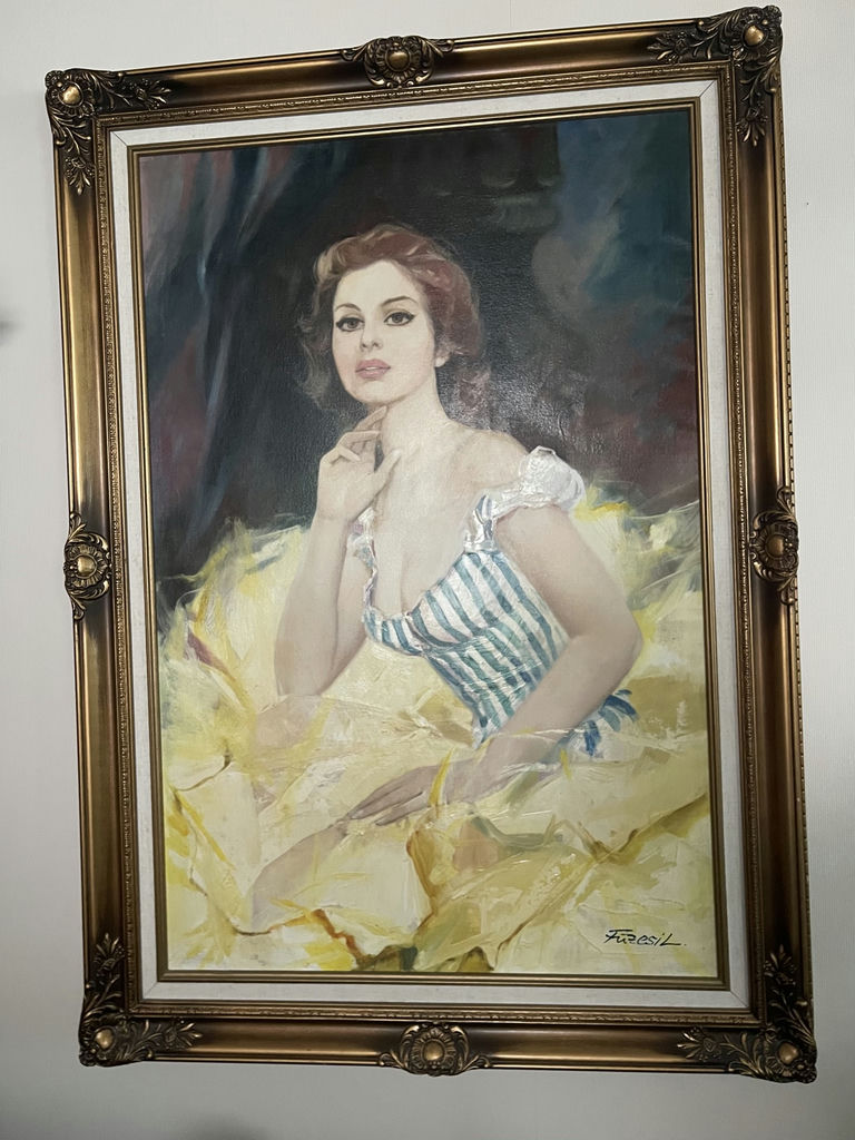 Lajos Füzesi - Oil on canvas Portrait - image 1 of 6