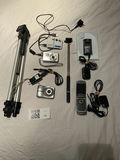 Tripod, Assorted Digital Cameras, Cell Phones, and Electronics Accessories - thumbnail 1 of 9