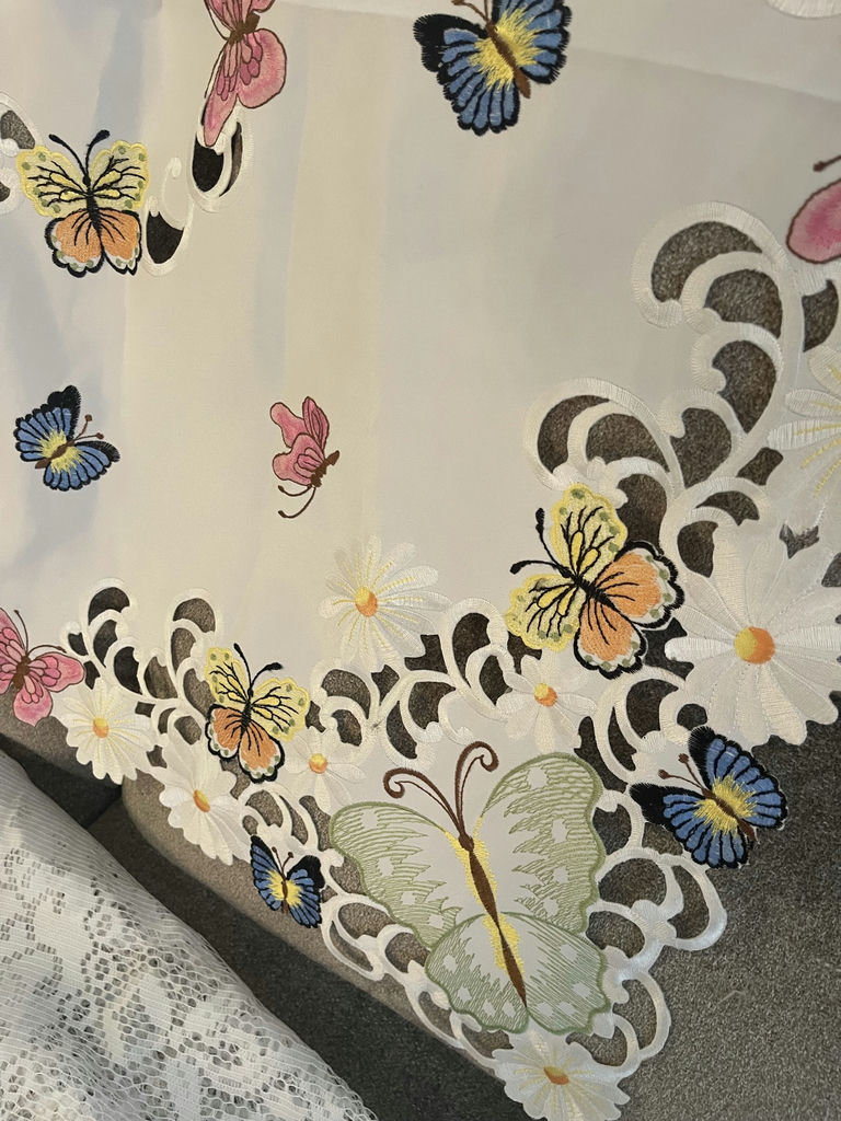 Assorted Lace and Embroidered Table Linens - image 5 of 9