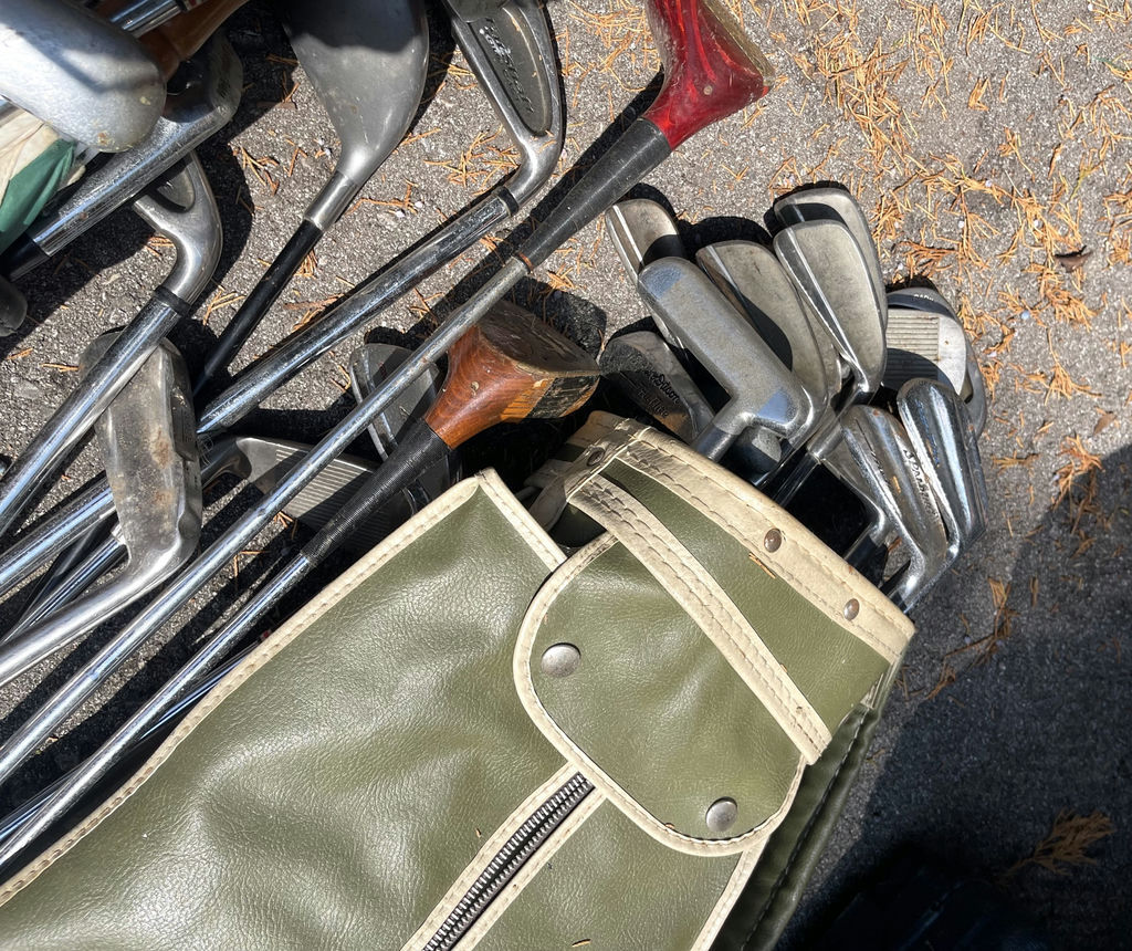 Vintage Assorted Golf Clubs with Two Golf Bags - image 3 of 5