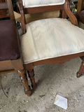 3 Chairs- Wooden Armchair & Single Cream Dining Chair - thumbnail 6 of 11