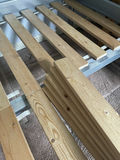 IKEA Metal Bed Frame with Wooden Slats - thumbnail 5 of 6