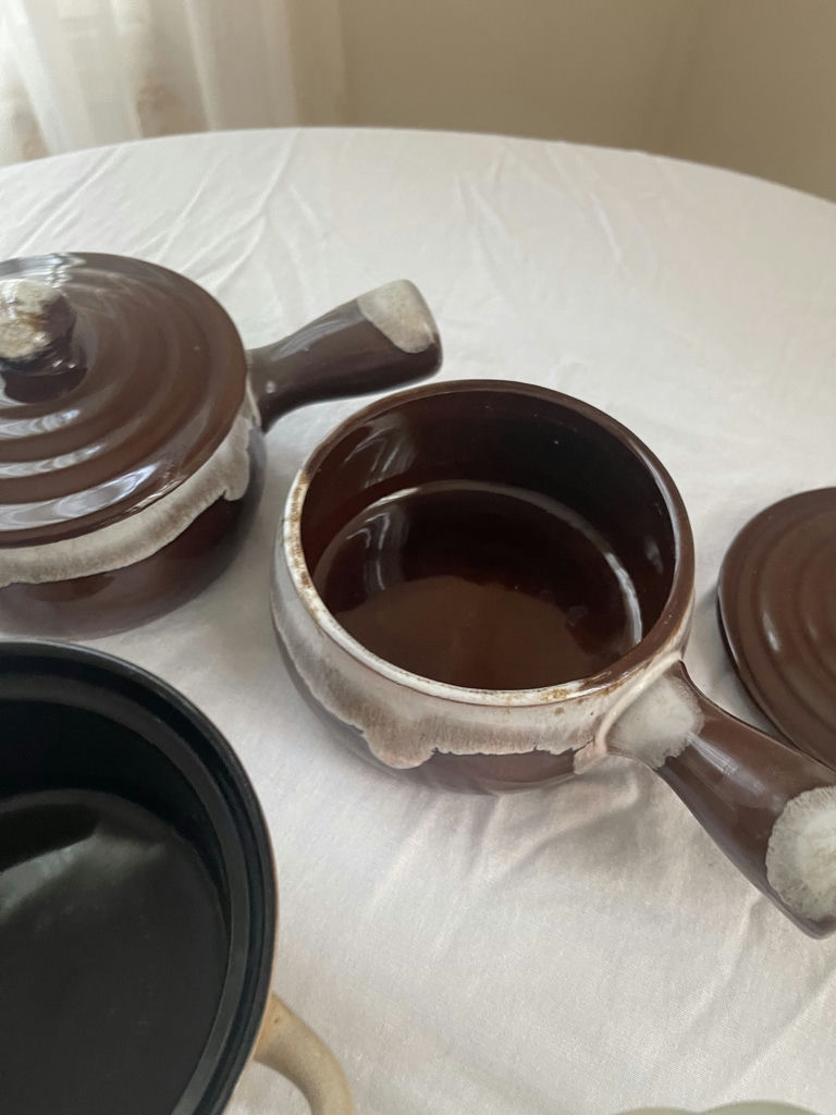 Assorted Glass Bowls, Ceramic Pots, and Wooden Napkin Rings - image 7 of 7