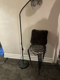 Floor Lamp, Metal Plant Stand, and Decorative Pillow - thumbnail 1 of 7