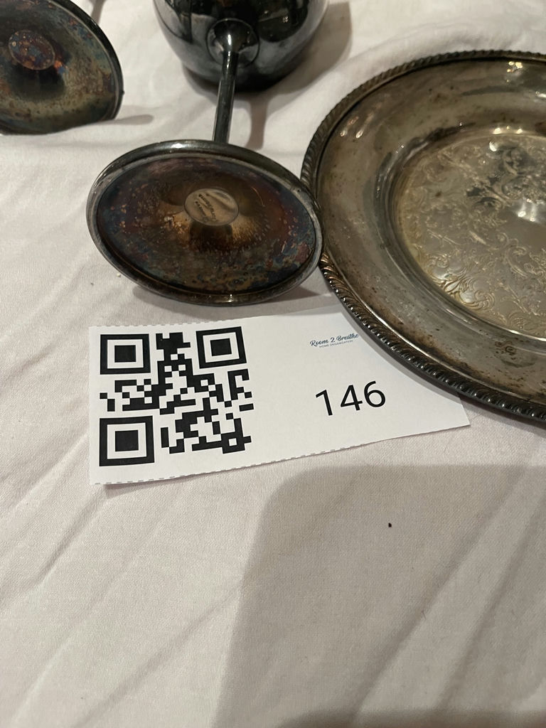 Silver Tea Service Items and Goblets - image 4 of 4