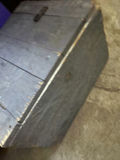 2 Box Storage: Black Wooden Storage Chest And Grey Painted Smaller Wood Box - thumbnail 7 of 9