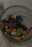 Sewing and Knitting Supplies with Glass Bowl - thumbnail 5 of 6