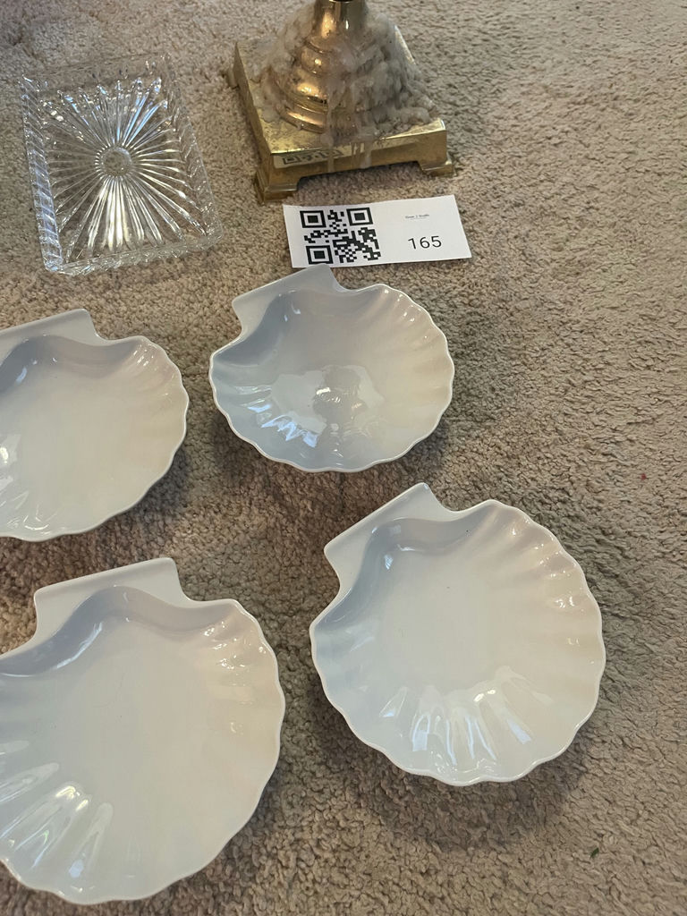 Mixed Decorative Serving Pieces and Brass Candlestick - image 2 of 5