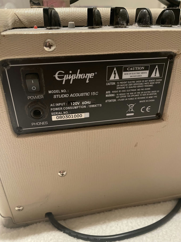 AMPLIFIER- Epiphone Studio Acoustic 15C Guitar Amplifier - image 3 of 7
