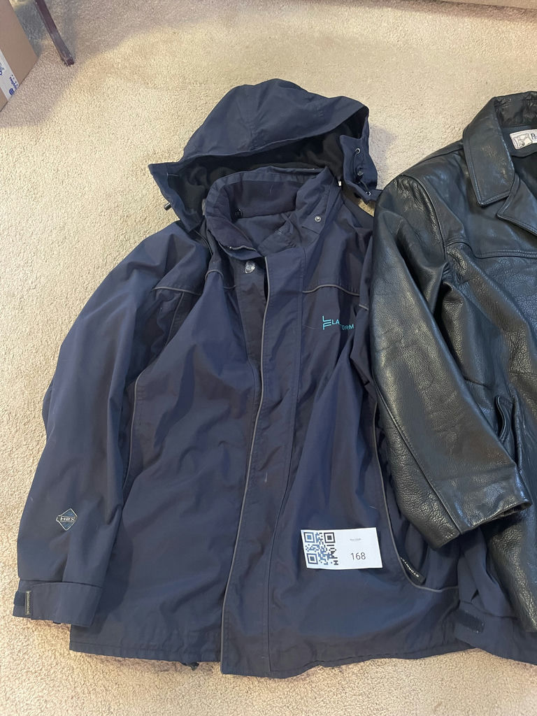 2 Men’s Jackets: Hooded Jacket and Perfect Leather Jacket - image 2 of 5