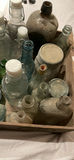 Vintage Assorted Glass Bottles and Jars in Wooden Crate - thumbnail 5 of 8