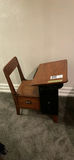 Wooden School Desk/Chair Combination - thumbnail 1 of 8