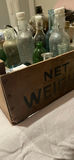 Vintage Assorted Glass Bottles and Jars in Wooden Crate - thumbnail 2 of 8