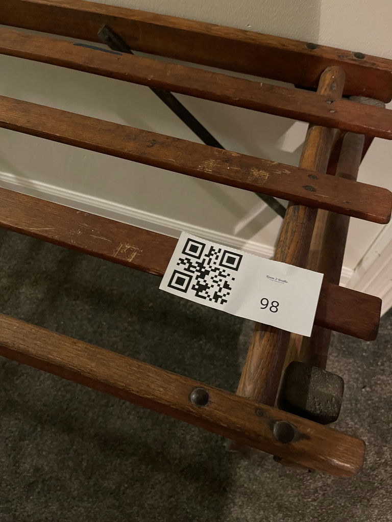 ‘Beatty Bros Limited’ Fergus, Canada Wooden Folding Table/ Rack - image 4 of 7