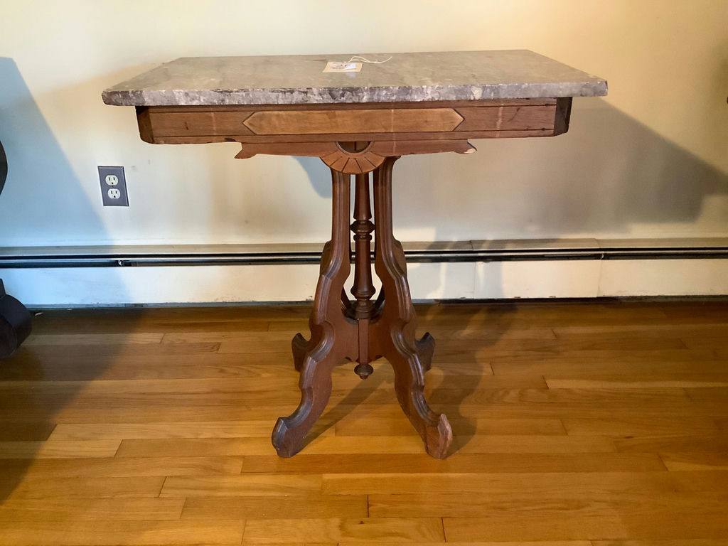 Antique Marble Side / Occasional Table - image 1 of 9