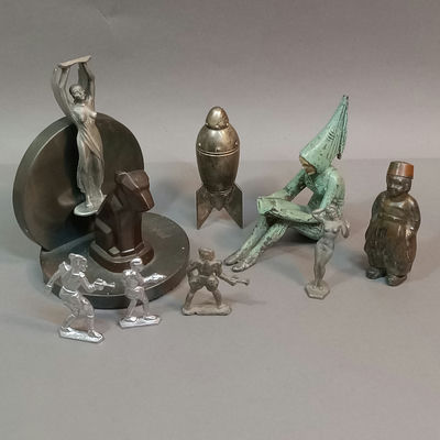 Vintage Metal Desktop Curiosities - Image 1 of 17