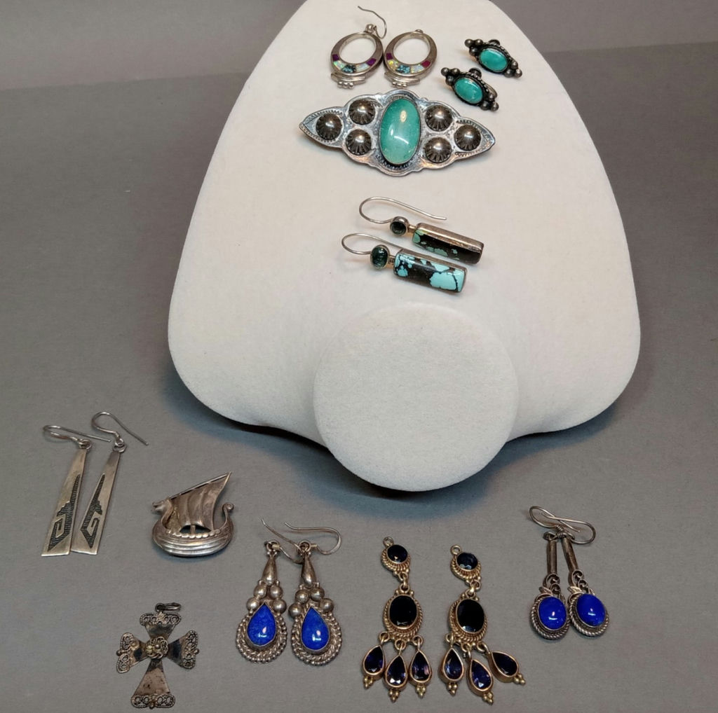 Sterling & Blue Stone Jewelry (39+dwt) - image 1 of 22