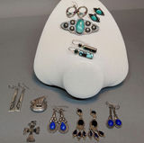 Sterling & Blue Stone Jewelry (39+dwt) - thumbnail 1 of 22