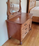 Antique Vanity/Dresser w/Mirror and Chair - thumbnail 10 of 32