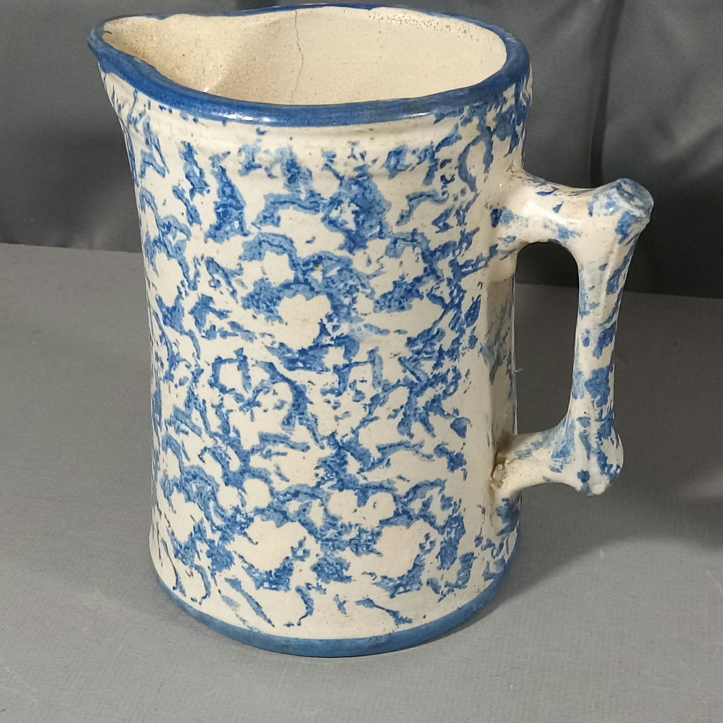 Antique Sponge Decorated Stoneware - image 2 of 16