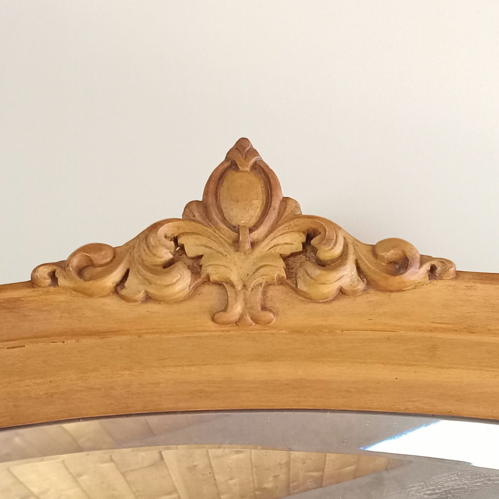 Antique Bird's Eye Maple Vanity w/Mirror & Bench - image 12 of 35