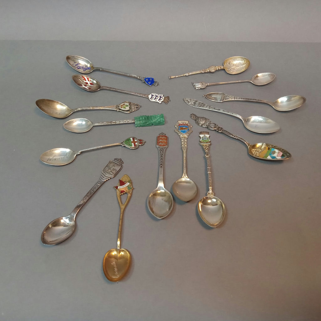 Sterling Souvenir Tea Spoons (63+dwt) - image 1 of 15