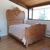 Antique Bird's Eye Maple Bed - thumbnail 1 of 16