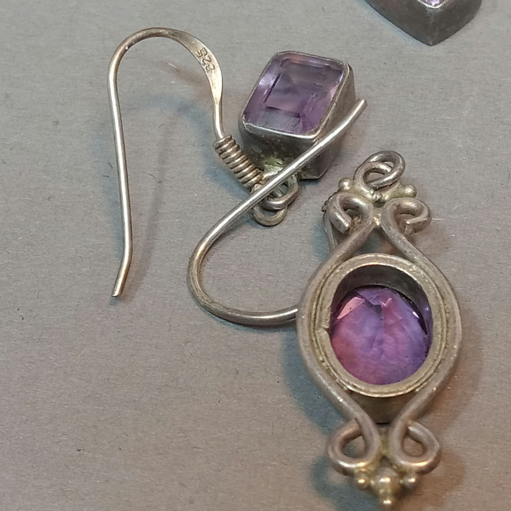 Silver & Amethyst Jewerly - image 9 of 12