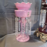 Antique Red & Pink Glass Lustres - thumbnail 10 of 19