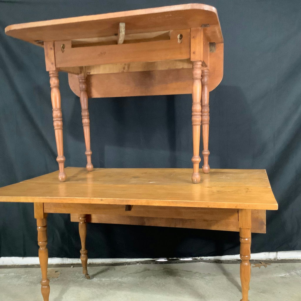 Antique Country Drop Leaf Tables - image 2 of 8