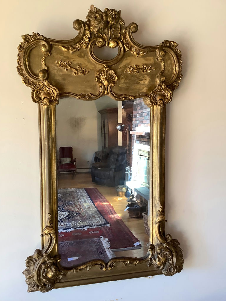 Antique Gilt Wall Mirror - image 1 of 7