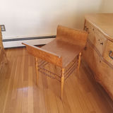 Antique Bird's Eye Maple Vanity w/Mirror & Bench - thumbnail 2 of 35