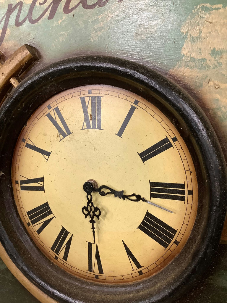 British Nautical "Dikkens" Clock Sign - image 3 of 5