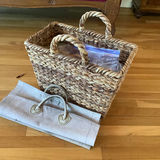 LL Bean Canvas Tote & More For the Fireplace - thumbnail 1 of 6