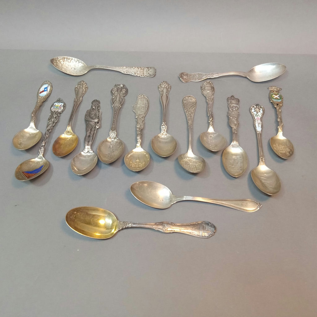Sterling Souvenir Spoons - Tiffany & Co., More (222+dwt) - image 1 of 15