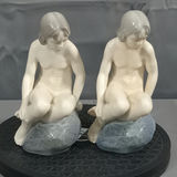 Royal Copenhagen Girl on Rock Figurines - thumbnail 2 of 9