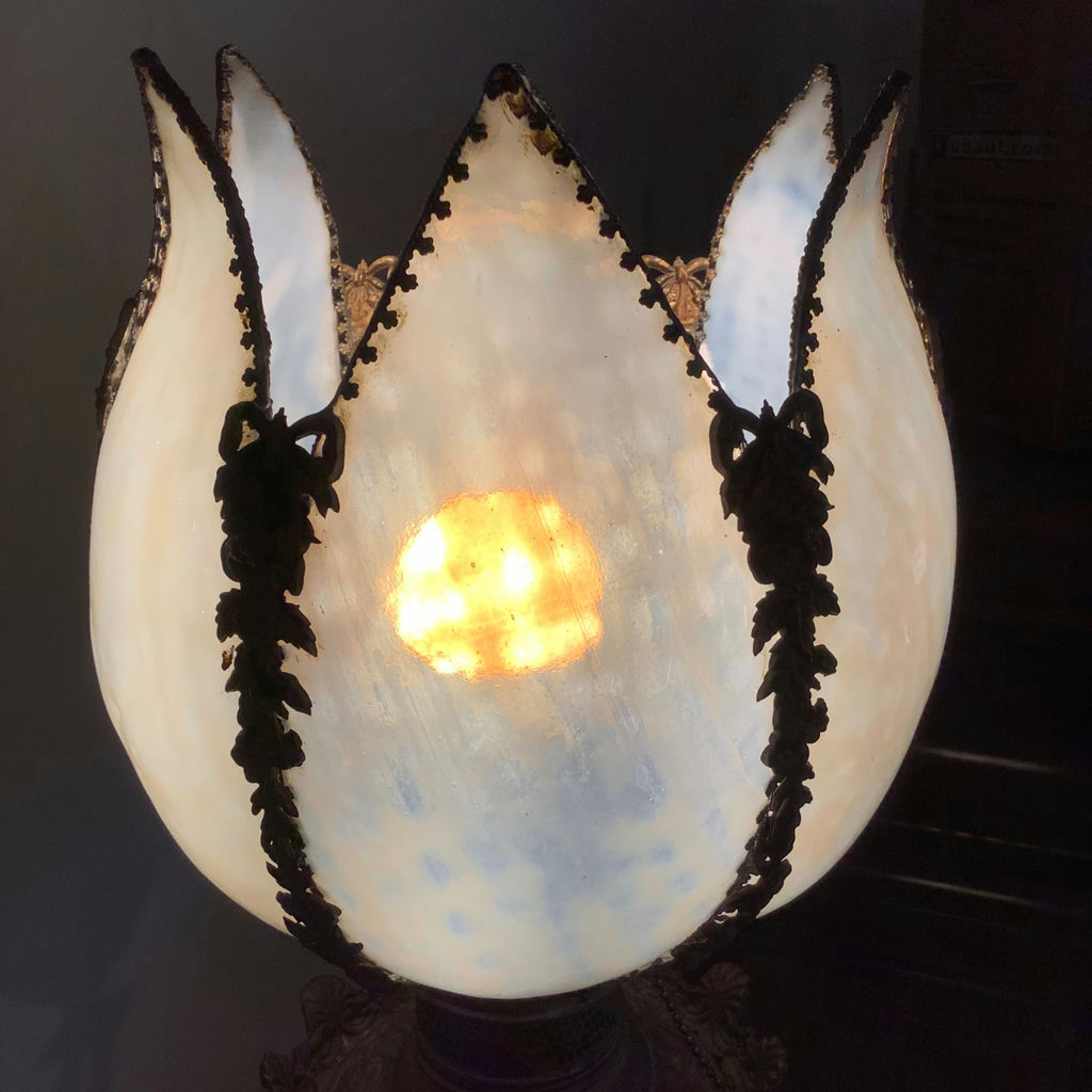 Antique Rococo Cherub Lamp - image 10 of 10