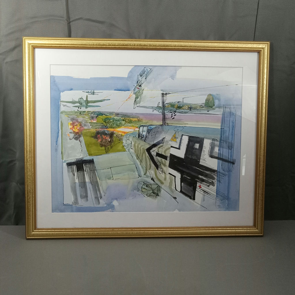 Framed Illustration by George Guzzi - image 1 of 5