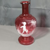 Victorian Mary Gregory Hand Blown Glass Vases - thumbnail 2 of 17