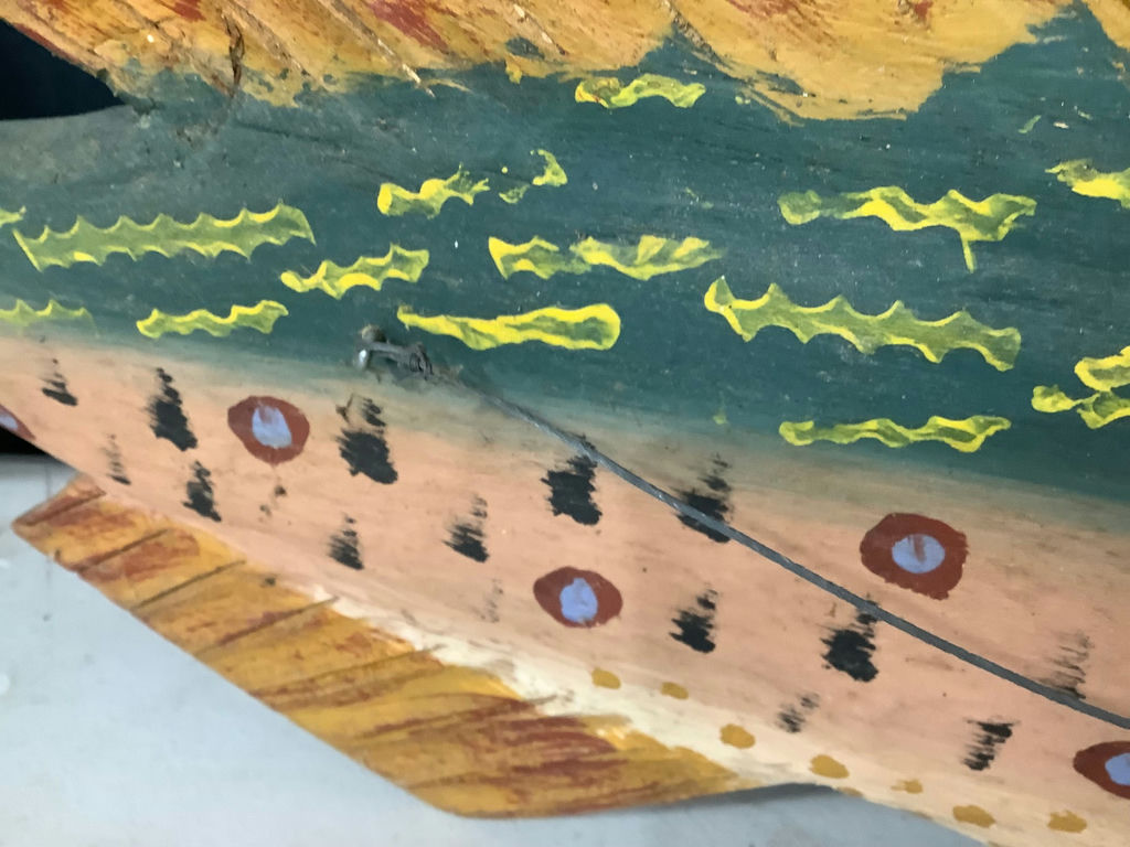 Hand Made Folk Art Trout - image 7 of 7