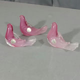 Vintage Murano Pink Glass Birds - thumbnail 7 of 9