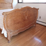 Antique Bird's Eye Maple Bed - thumbnail 2 of 16