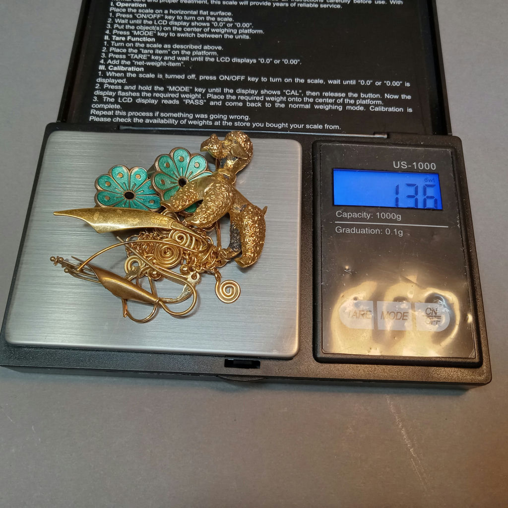 Vintage Sterling & Gold Filled Jewelry (13+dwt) - image 15 of 15
