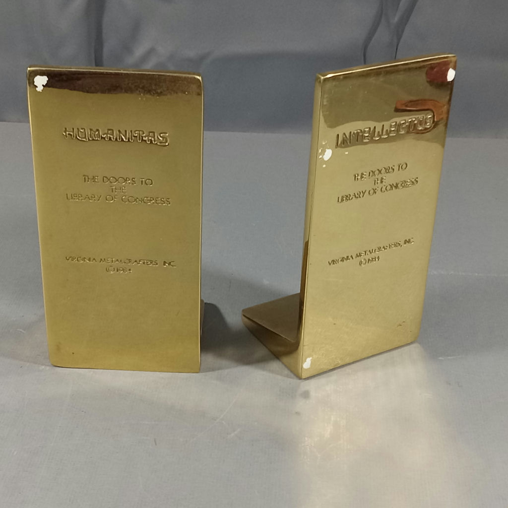 Virginia Metalcrafters Brass Bookends - image 6 of 8