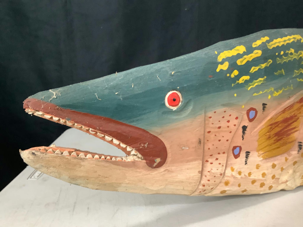 Hand Made Folk Art Trout - image 2 of 7
