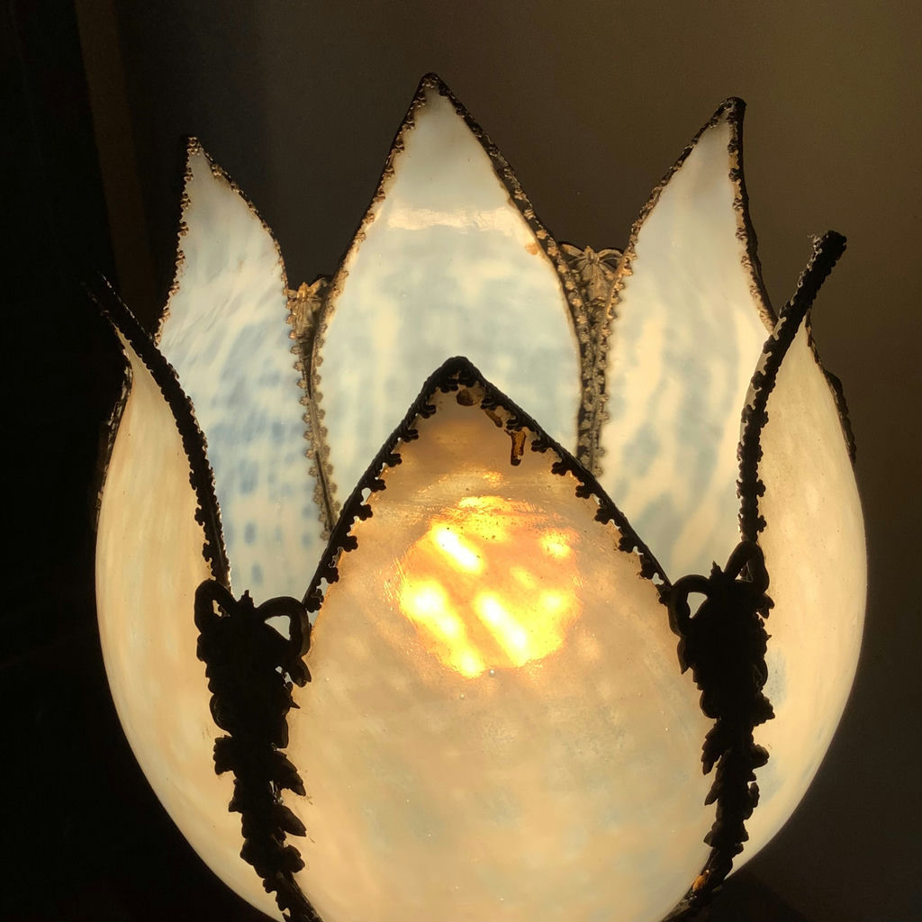 Antique Rococo Cherub Lamp - image 9 of 10