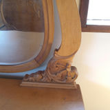 Antique Bird's Eye Maple Vanity w/Mirror & Bench - thumbnail 10 of 35