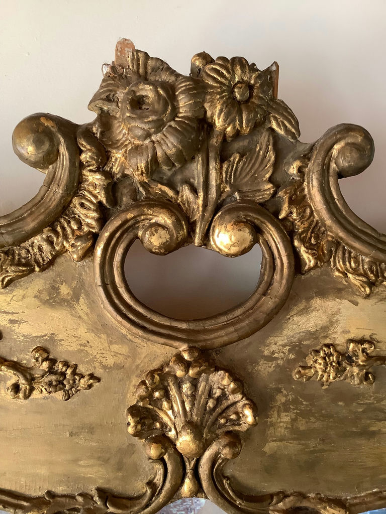 Antique Gilt Wall Mirror - image 5 of 7