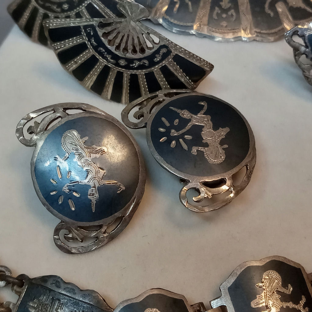 Vintage Siam Sterling Jewelry (32dwt) - image 6 of 18